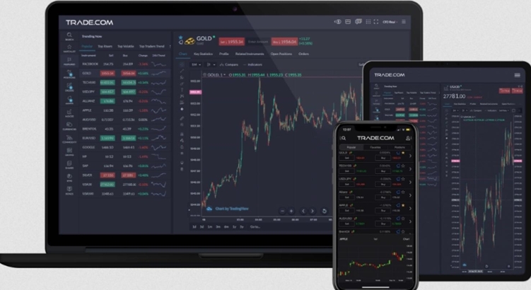 piattaforma di webtrader su TRADE.com