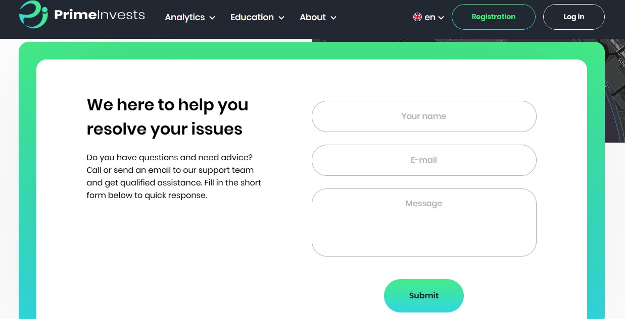 PrimeInvests Customer Support PrimeInvests Customer Support