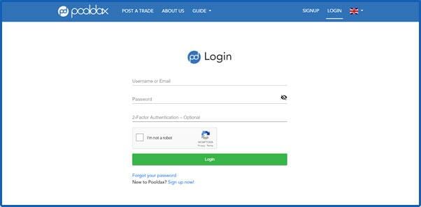 Pooldax Login